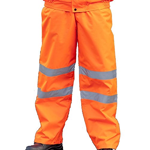 Pro-Tough CPHVOTO - Pantalón de alta visibilidad (talla M, 2 unidades), color naranja