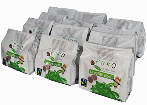 Puro monodosis 192 Pads Coffee Pads para Senseo Comercio Justo de Miko Café Grande Paquete (16 x 12 Pads)