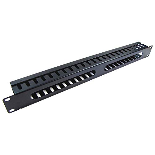 RackMatic - Panel guíacables para armario rack 19" 1U para gestión de cables 45mm