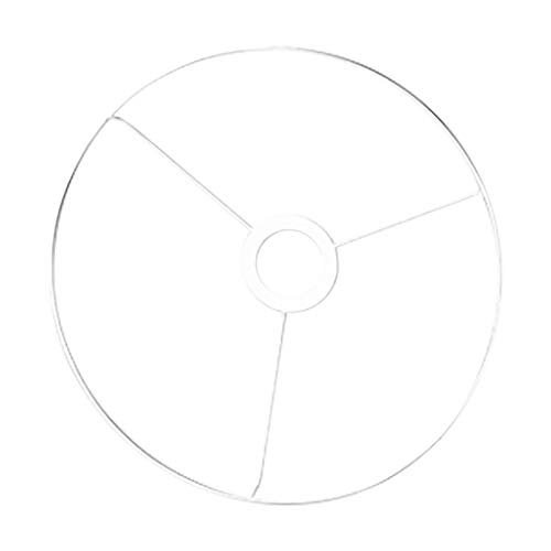 Rayher 2300000 - Anillo de metal con cruz (20 cm de diámetro, revestimiento blanco, grosor de aprox. 3 mm, anillo de alambre para hacer pantallas de lámpara, con anillo para portalámparas E27)