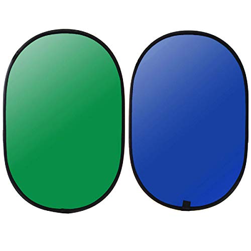 Reflector fotográfico de 120 x 180 cm, 150 x 200 m, 2 en 1, panel de fondo reversible para fotografía de vídeo y fotografía (tamaño: A, color: azul + verde)