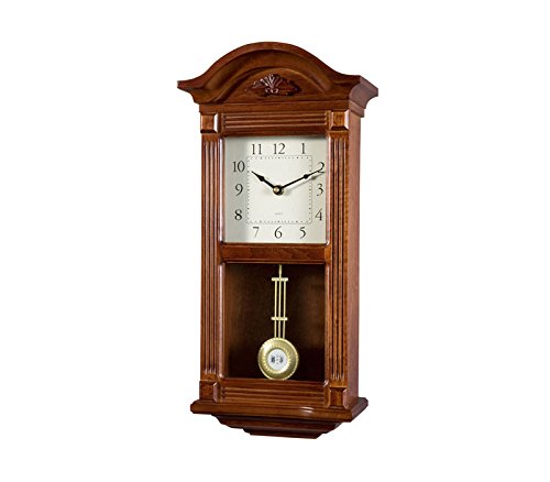 RELOJESDECO Reloj de Pared de péndulo 51cm, Reloj de pendulo, Reloj de carrillon, sonería Westminster Madera. Disponible NUMEROS Romanos