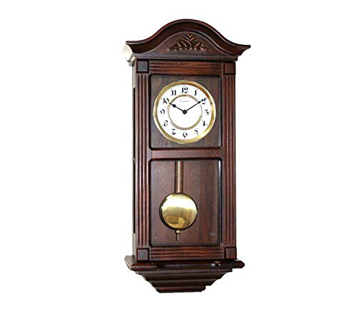 RELOJESDECO Reloj de Pared de péndulo 66cm, (núm árabes 1.2.3.) Reloj de péndulo, Reloj con carillón, maquinaria Cuarzo carrillon melodia