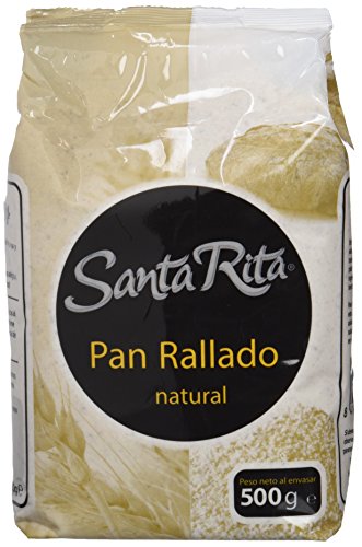 Santa Rita Pan Rallado Natural - 12 Paquetes de 500 gr - Total: 6000 gr