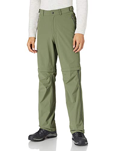 VAUDE Farley 04575 - Pantalones para hombre (cierre en T, 46), color marrón