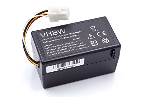 vhbw Batería Li-Ion 2600mAh (14.4V) para robots aspirador domésticos Samsung Navibot VCR8930, SR8930 reemplaza DJ43-00006B, VCA-RBT30.