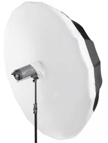 Walimex Pro - Difusor réflex para paraguas (diámetro 180 cm), blanco y negro