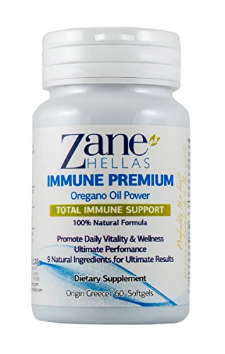 Zane Hellas Immune Premium Softgels. Apoyo Inmunológico. Sistema de Defensa Múltiple. Apoyo para el bienestar. Proporciona Antioxidantes Fuertes. Solución 100% Herbal. 60 cápsulas blandas.