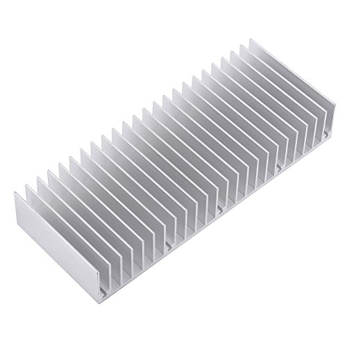 Akozon radiador de calor de aluminio Aleta de enfriamiento del disipador de calor 24 dientes 150 mm Disipador de calor denso, 1 pieza