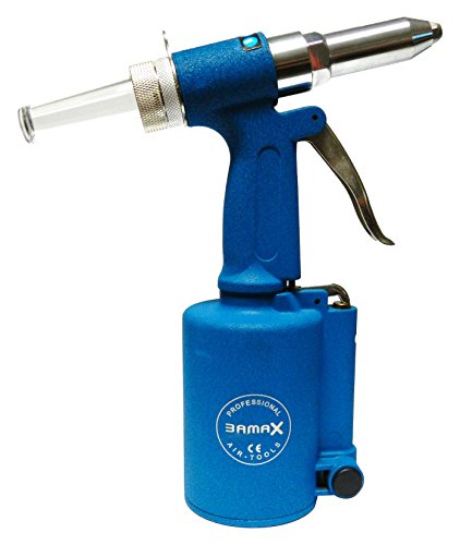 Bamax AT0015 - Remachadora neumática profesional, color azul