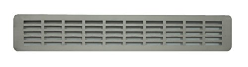 BarPan LTD - Rejilla de Ventilación de Aluminio Anodizado para Encimera de Cocina, Parrilla de Ventilación de Aluminio con Plinto. (51,5 x 7 cm)