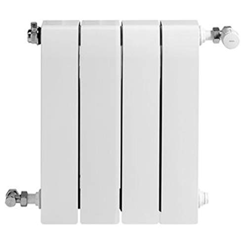 Baxi Radiador de aluminio de alta emisión térmica Batería, 4 elementos, serie Dubal 60, 8,2 x 32 x 57,1 centímetros (Referencia: 194A25401), blanco