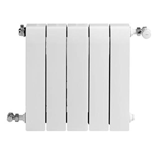 Baxi Radiador de aluminio de alta emisión térmica Batería, 5 elementos, serie Dubal 60, 8,2 x 40 x 57,1 centímetros (Referencia: 194A25501), blanco
