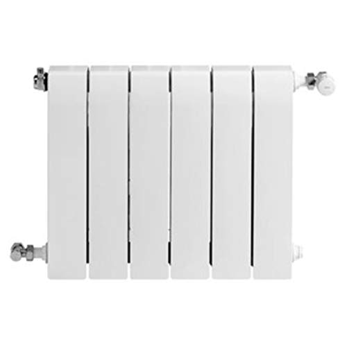 Baxi Radiador de aluminio de alta emisión térmica Batería, 6 elementos, serie Dubal 60, 8,2 x 48 x 57,1 centímetros (Referencia: 194A25601), blanco