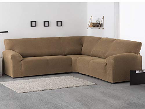 Belmarti - Funda sofá Rinconera MILAN - Bielástica - Color Gris claro C21