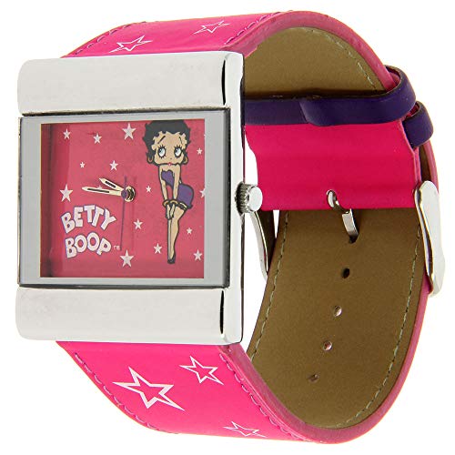 Betty Boop - Reloj de pulsera para niña, color rosa
