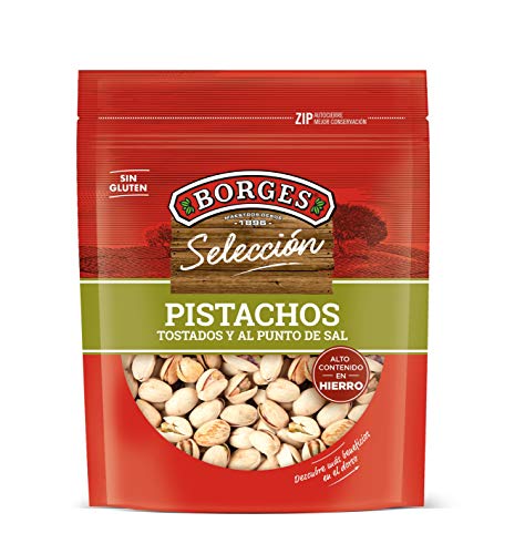 Borges - Pistachos con cáscara tostados y salados - Bolsa de 130 g