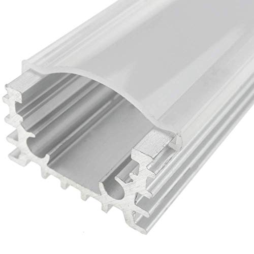 Cablematic - Regleta de aluminio para tira LED de 15mm de tamaño 19x14x1000 mm