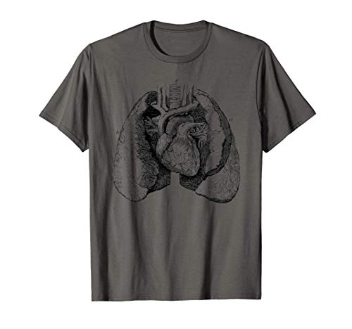 Corazón humano pulmones anatomía médica corazón anatómico Camiseta