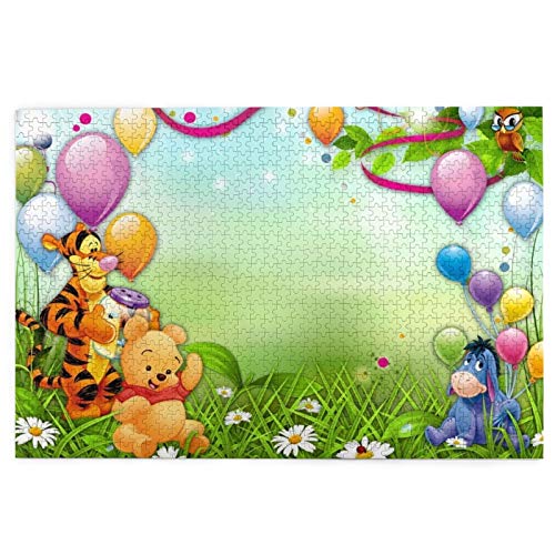 Cute Doormat Rompecabezas de Navidad de Winnie The Pooh de 1000 piezas para adultos, impresiones de Londres, juego de puzles, el mejor juego de rompecabezas (76,2 x 50,8 cm)