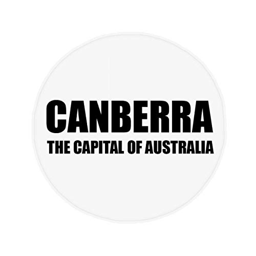 DIYthinker Canberra la Capital de Austrialia Antideslizante Piso Estera del Animal doméstico Ronda Baño Sala Cocina Puerta 60 / 50Cm Regalo 60X60Cm