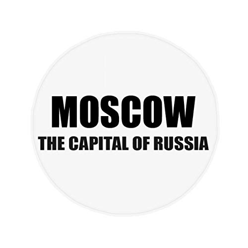 DIYthinker Moscú La Capital de Rusia Antideslizante Piso Estera del Animal doméstico Ronda Baño Sala Cocina Puerta 60 / 50Cm Regalo 60X60Cm