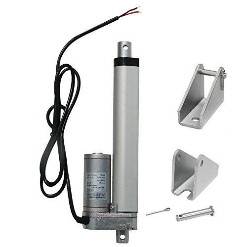 ECO-WORTHY 150MM 12V Linear Motor Actuator Heavy Duty 330lbs Solar Tracker Multi-Function for Electroic,Medical,Auto Use