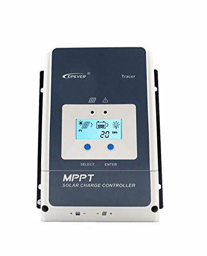 EPEVER® MPPT Tracer6415AN - Regulador de carga solar (60 A, 12/24/36/48 V, PV 150 V, toma de tierra negativa Tracer6415AN)
