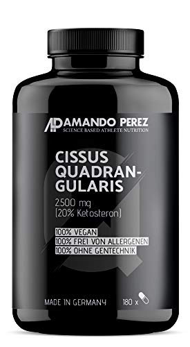 Extracto de Cissus Quadrangularis 2500 mg - 20% de cetosterona (180 cápsulas veganas)
