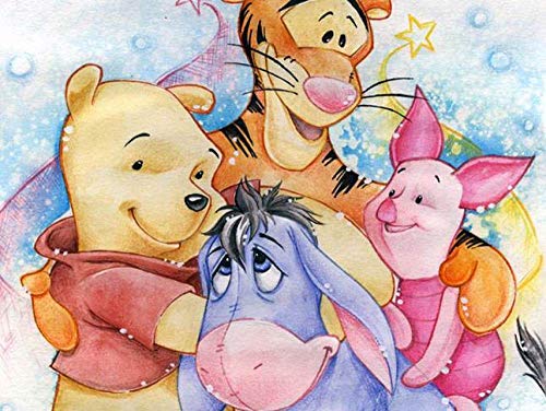Fanxp Puzzle de madera con dibujos animados de Winnie The Pooh Tigger, puzles de 1000 unidades, para adultos y niños, juguete dagógico, pintura de pared, decoración del hogar