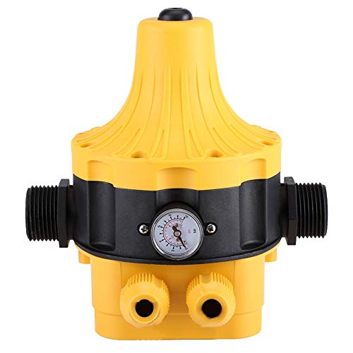 FTVOGUE - Interruptor automático de presión de Bomba de Agua con manómetro y Mando de presión para el hogar