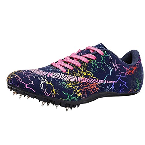 GBZLFH Zapatos de Atletismo Unisex, Zapatos de Entrenamiento con Clavos de Pista y Campo de Alta Elasticidad, Zapatos de Clavos Profesionales para Correr,3,39