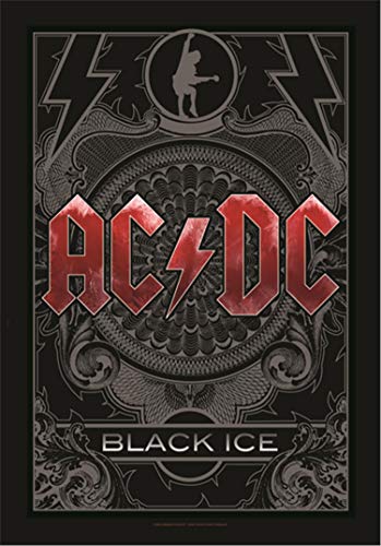 Heart Rock Licensed Bandera AC/DC – Black Ice, Tela, Multicolor, 110 x 75 x 0,1 cm