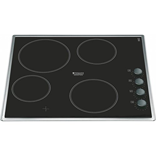 Hotpoint-Ariston KRM 640 X hobs - Placa (Incorporado, indución eléctrica, Vidrio y cerámica, Giratorio, Arriba a la derecha, 6700W) Negro