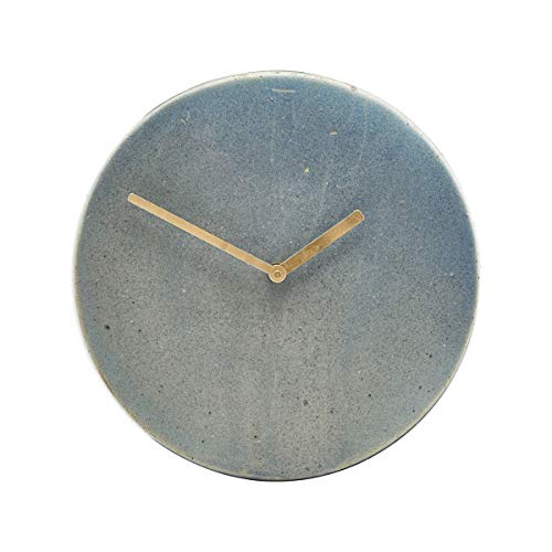 House Doctor - Reloj de Pared (22 x 22 cm), Color Gris y Azul