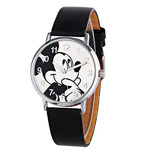 HWCOO Hermoso Relojes de Pulsera Reloj Mickey Mouse de Moda para Mujer Reloj de Dibujos Animados para Estudiantes (Color : 3)