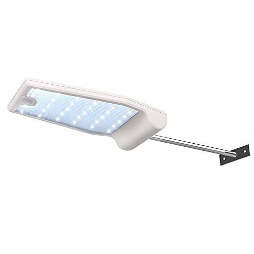InnoGear 29 LED Solar Gutter Lights Apliques de Pared con Poste de Montaje Sensor de Movimiento Exterior Detector Light Security Lighting para Porch, Garage