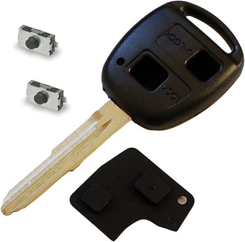 Kit de reparación para cerrajería de automóviles DIY - para Toyota Yaris 2 botón reacondicionamiento de llave remota