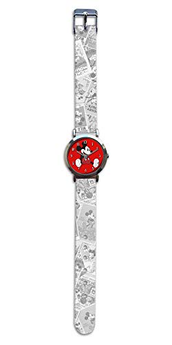 Mickey Mouse Reloj de Pulsera Aloy Correa Nylon de Mickey Classic (WD20177), Multicolor (Kids Licensing 1)