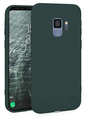 MyGadget Funda Slim para Samsung Galaxy S9 en Silicona TPU - Resistente Carcasa Antichoque Flexible & Protectora - Friendly Pocket Case - Verde Oscuro
