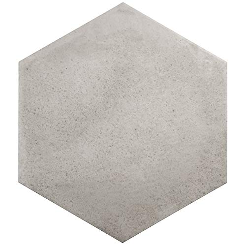 Nais Cerámica para suelos y paredes Colección Terra 29,2x25,4 cm -Caja de 1 m2 (18 Piezas), Hexagon Taupe