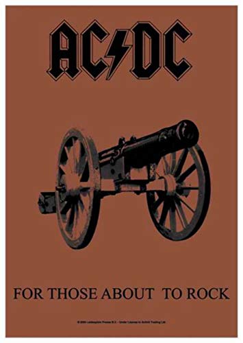 Official – Póster de banda Bandera personalizada AC/DC – For Those about to rock