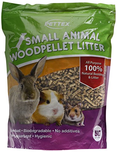 PETTEX - Pellets de Madera para Mascotas pequeñas, para Cama y Caja de excrementos, 5 l
