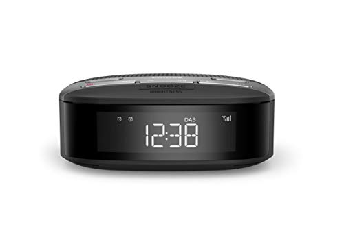 Philips Radiodespertador Dab+ R3505/12 (Alarma Dual, Temporizador, Diseño Compacto, Radio Digital Dab+/FM, Sincronización Automática de la Hora, Batería de Reserva) - Modelo de 2020/2021