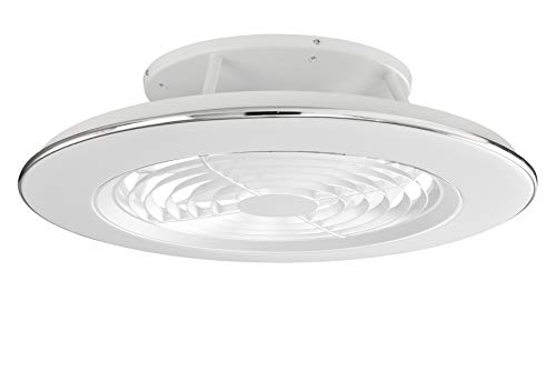 Plafón con ventilados ALISIO - Iluminación interior MANTRA - LED 70W Ventilador 30W - Dimable 2700K-5000K - color blanco