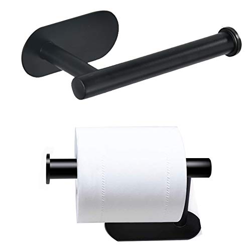 Portarrollos de papel higiénico sin taladrar, soporte para rollos de papel higiénico, soporte para rollos papel higiénico fácil enrollar, soporte para rollos de papel higiénico para cocina y baño