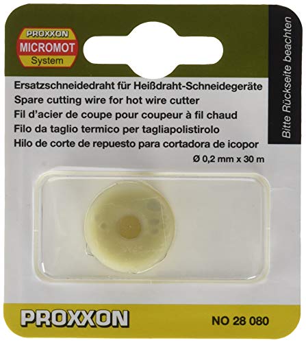 Proxxon 2228080 2228080-Rollo Hilo Alambre thermocut 230/e, Metal, 30 m x 0,2 mm