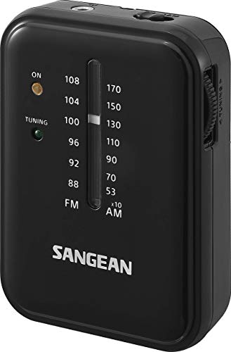 Sangean Pocket 320 SR-32 - Radio de Bolsillo (FM/Am), Color Negro
