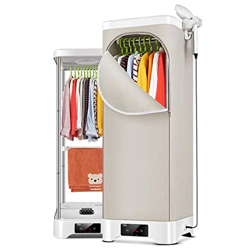 Secadora de ropa y máquina de planchado, percha de elevación plegable de doble capa Aire caliente de