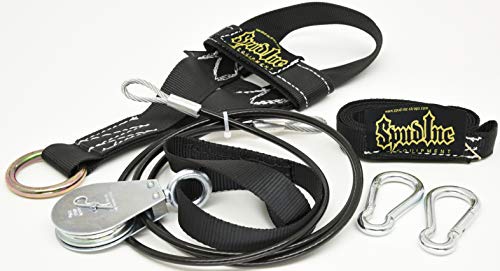Spud bajo Econo Polea Seated Row máquina Cable accesorio para uso con placas olímpico, Negro